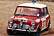 Paddy testing the 1071cc Morris Mini Cooper in England prior to the Monte
